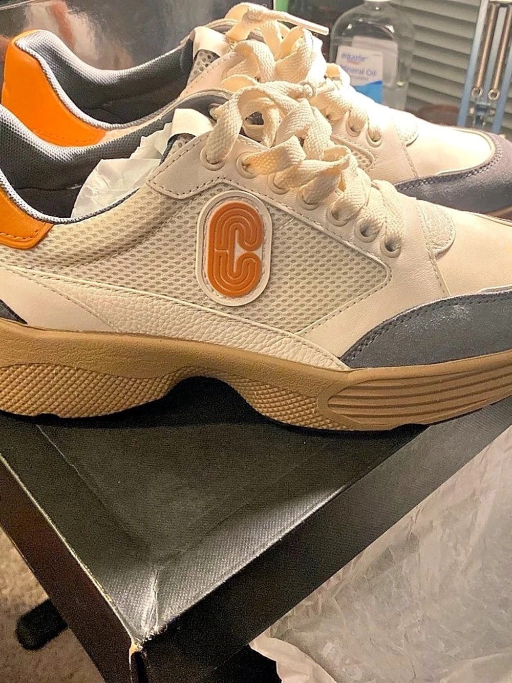 Coach Citysole Runner Cream & Orange US 9 D